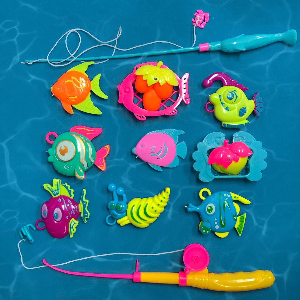 Pescaria Brinquedo Jogo Infantil Pega Peixe Duplo Pescaria Com Varinha Diversão Garantida em Oferta na Shopee