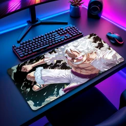 Mouse Pad Gamer Antiderrapante Grande 70x35 80x35 90x40 90x55 cm Jogos Anime Varias Estampas Borda Costurada M1078/M1095