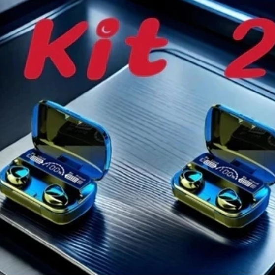 Kit M10 Bluetooth 5.3 Fones de ouvido sem fio TWS estéreo com carregador Power Bank