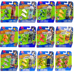 Skate De Dedo Hot Wheels Com Tênis Fingerboard Profissional