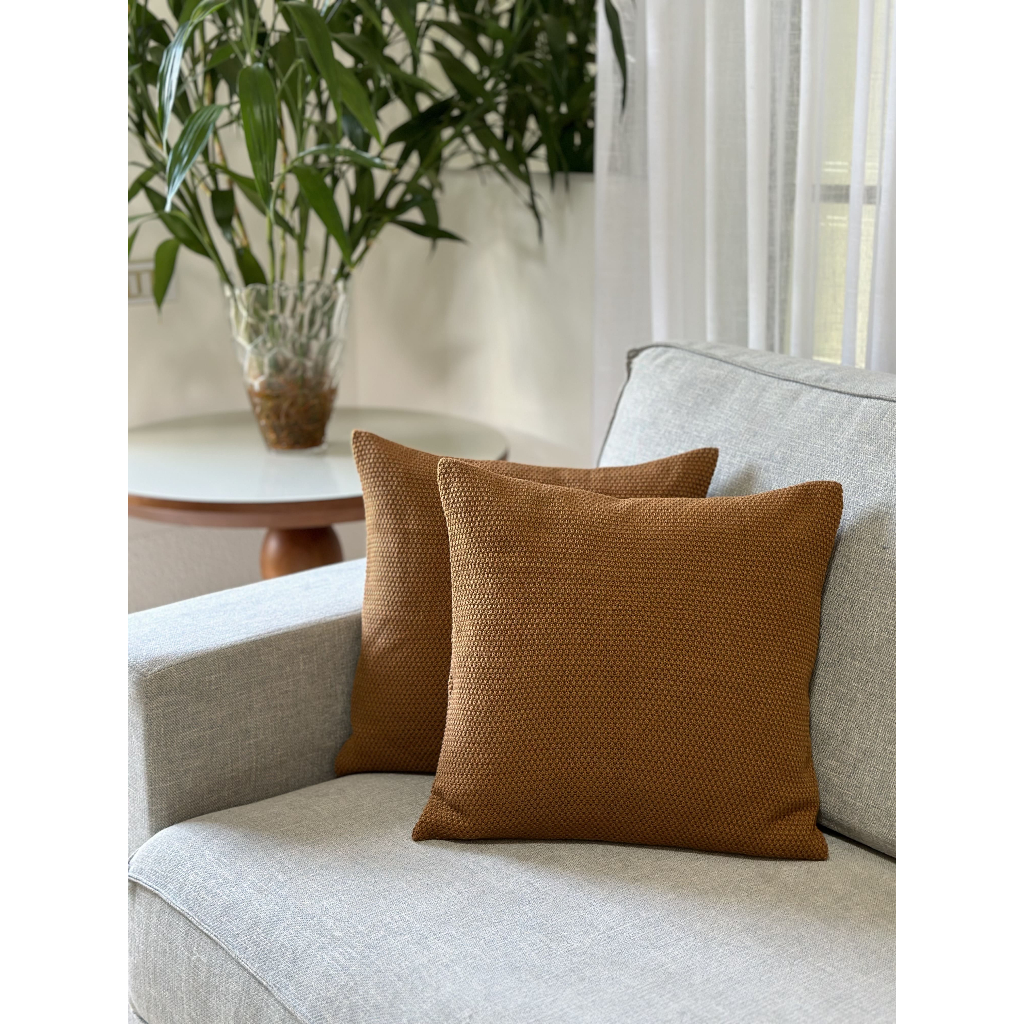 Kit 2 Capas De Almofada Decorativa Luxo Tricot 45x45 Sofa Cama