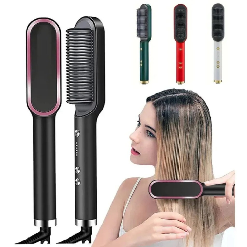 Escova Alisadora De Cabelo Portátil Bivolt Fácil De Usar