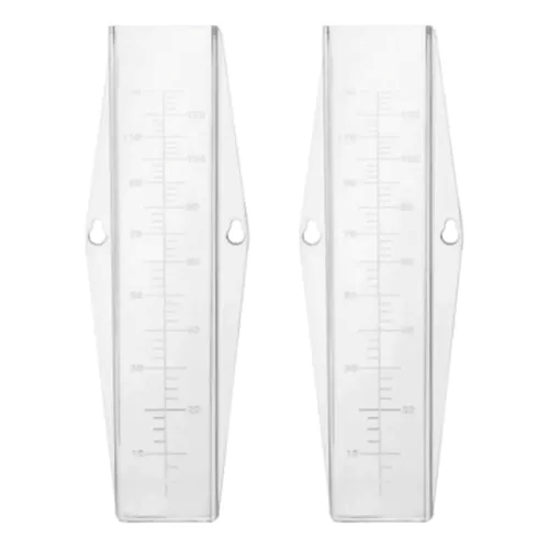 2x Medidor De Chuva Pluviômetro 150mm Em Cunha Multitec