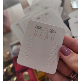 Personalizada - Tag para trio de argola - Joias, bijeterias  com sua logo em Oferta na Shopee