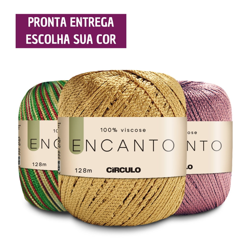 Fio Encanto Círculo 100g - 128 Metros - Vestuário / Tassels / Moda e Franjas PROMO em Oferta na Shopee