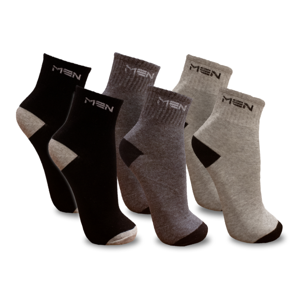 Kit até 12 Pares Meia Cano Longo Algodão Unissex Cores Sortidas MEN em Oferta na Shopee