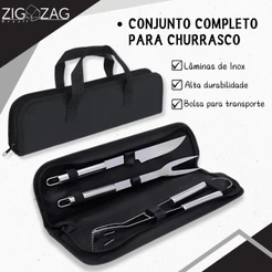Conjunto Completo de Acessórios para Churrasco