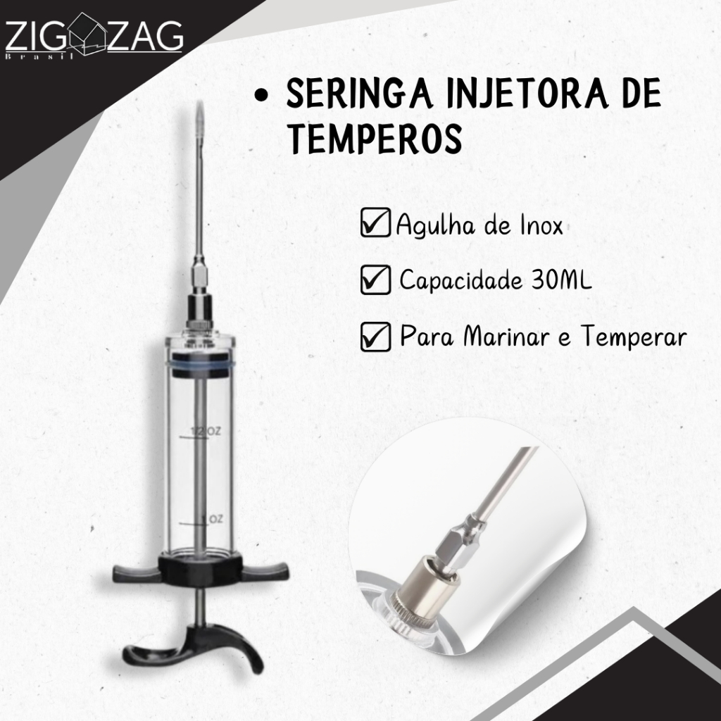 Seringa Injetora de Temperos - 30ml em Oferta na Shopee