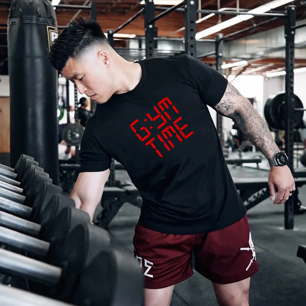 Camisetão Largo Academia Gym Camiseta Gym Time Oversized Ou Basico PP ao G1 Moda Maromba