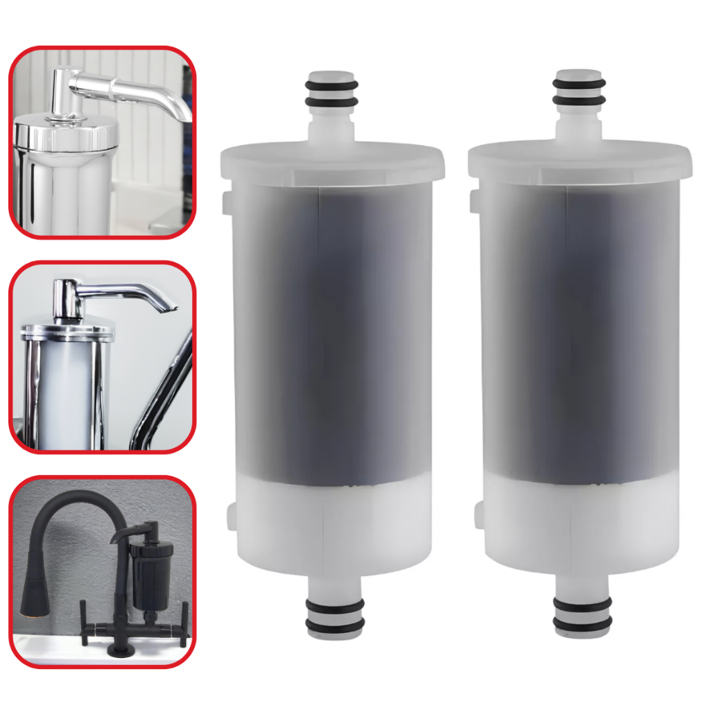 Kit 2 Refil Para Filtro Torneira Carvão Ativado em Oferta na Shopee