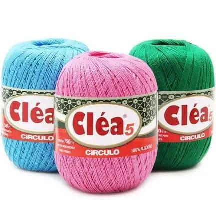Linha de Crochê Cléa 5 com 750 Metros Colorido - Círculo