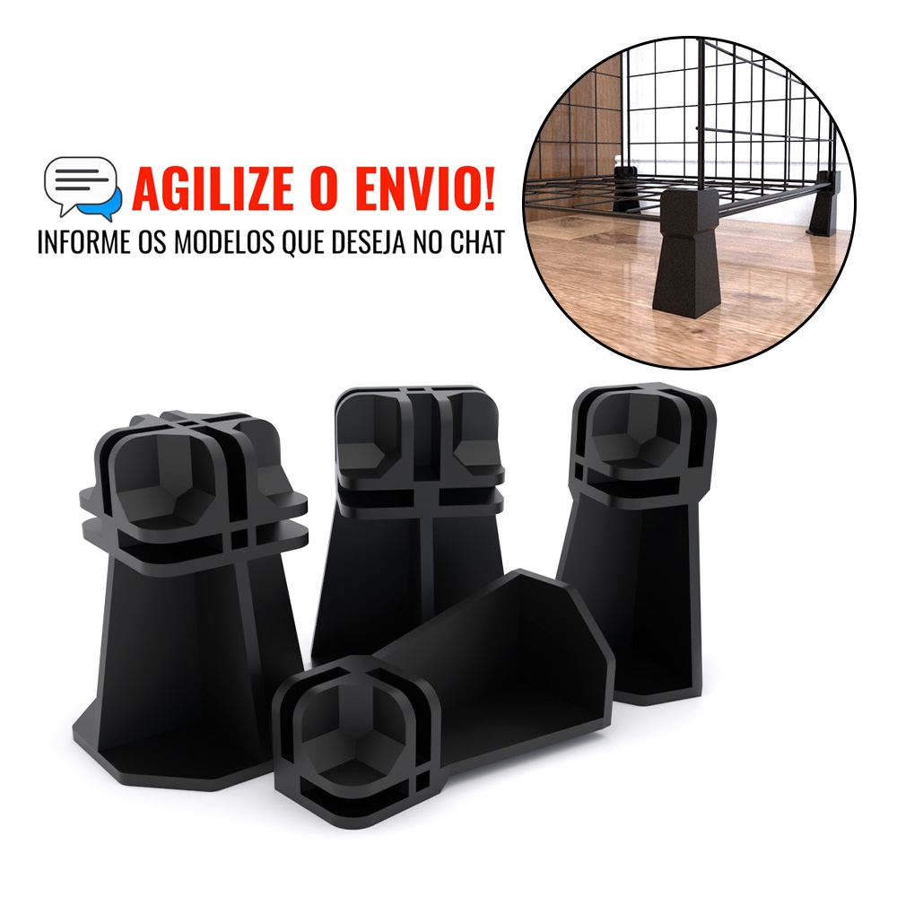 Kit Conectivo Pé Conector Tipo Pezinho para Estante Aramada Cercado Pet Balcao de Vidro 4mm em Oferta na Shopee