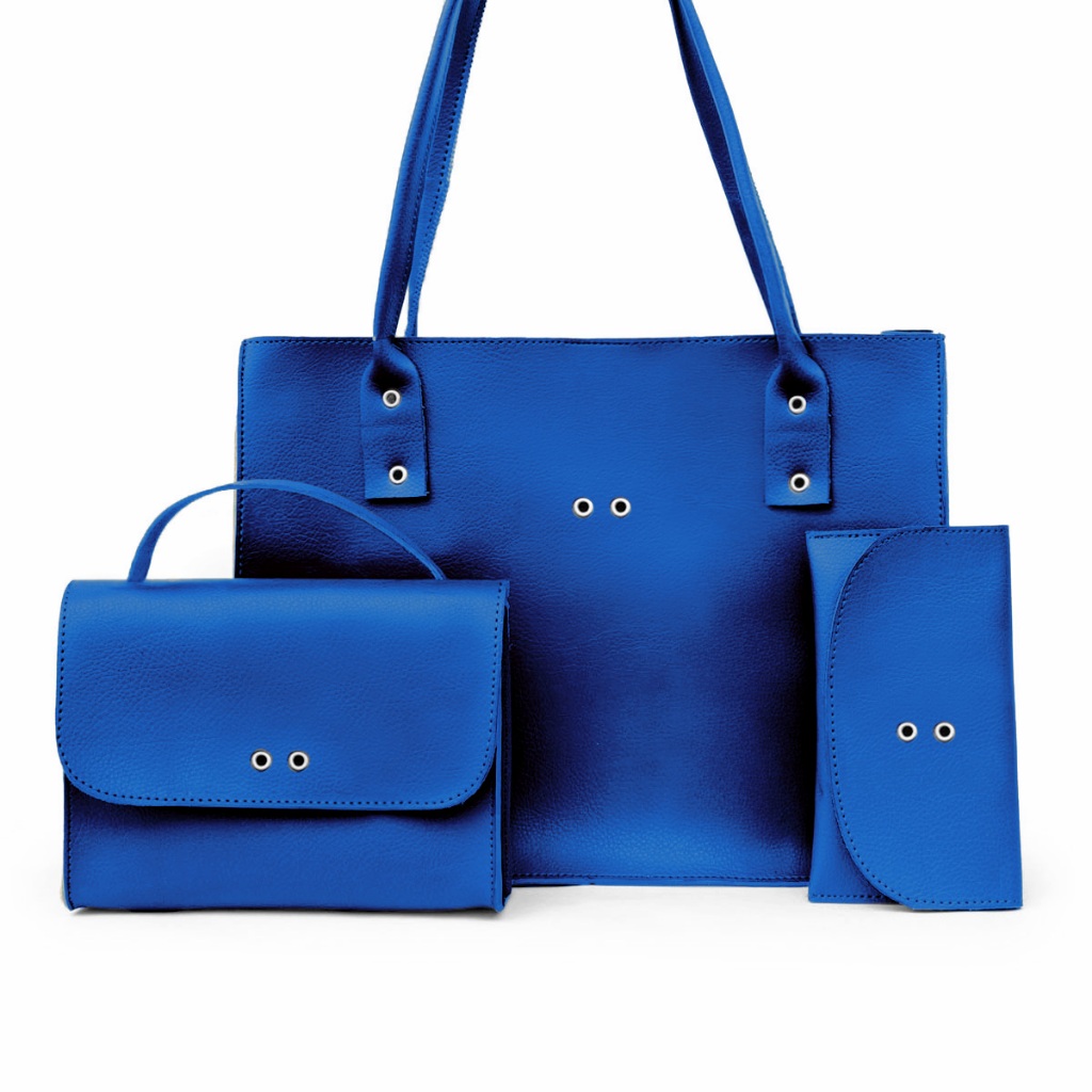 Kit 3 Bolsas Femininas Barato Grande Média e Carteira Elegante promoção