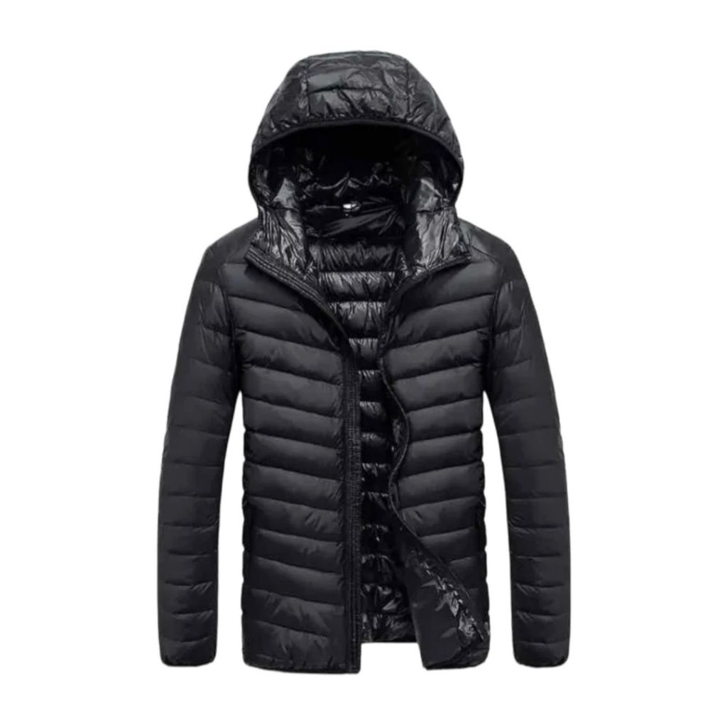 Jaqueta Bobojaco Impermeável Nylon Puffer Masculino com Bolso e Capuz Removivel em Oferta na Shopee