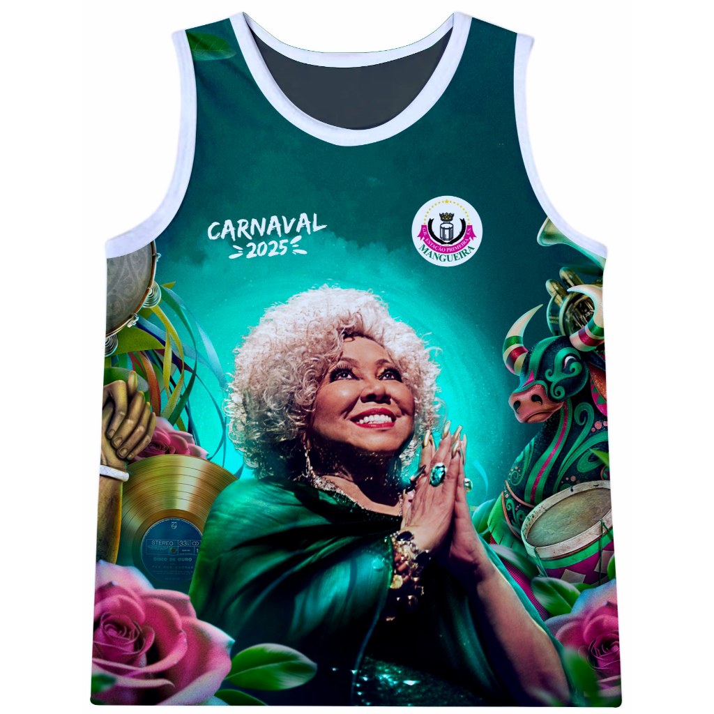 Camisa sem manga Abadá Carnaval Mangueira