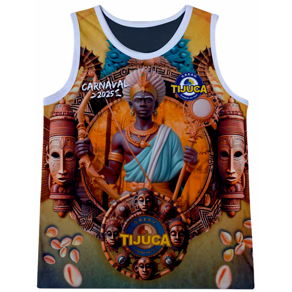 Camisa sem manga Abadá Carnaval Tijuca