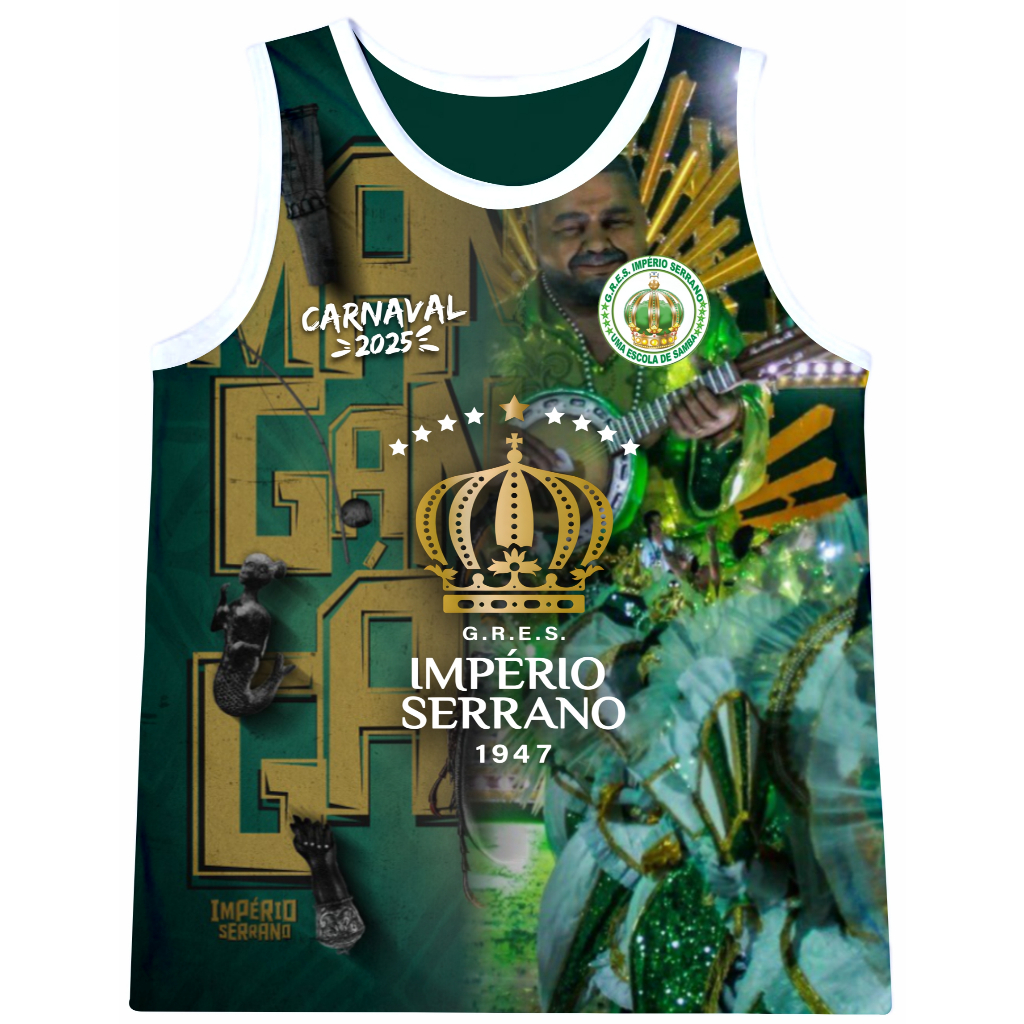 Camisa sem manga Abadá Carnaval Império Serrano