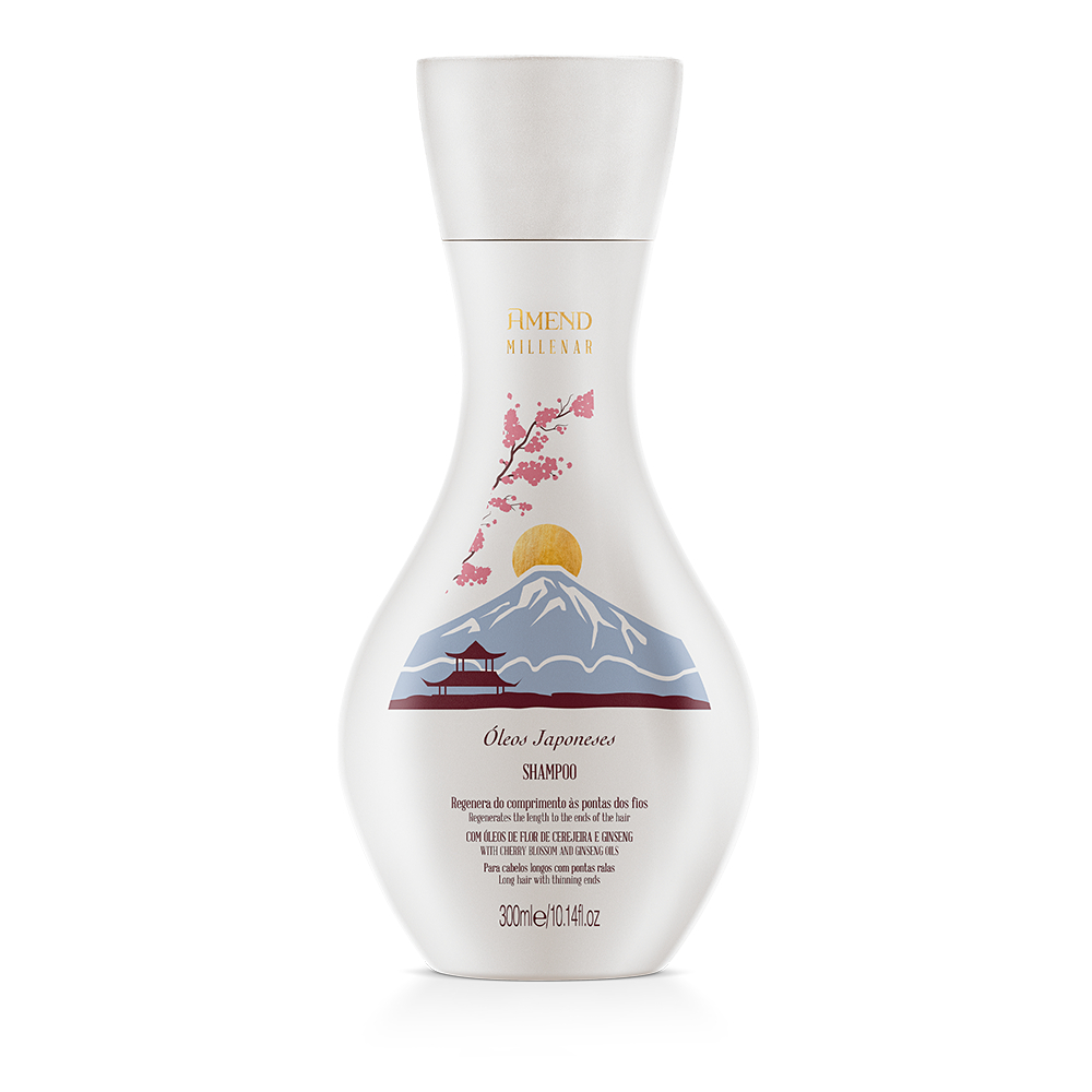 Amend Millenar Óleos Japoneses Shampoo de 300ml em Oferta na Shopee