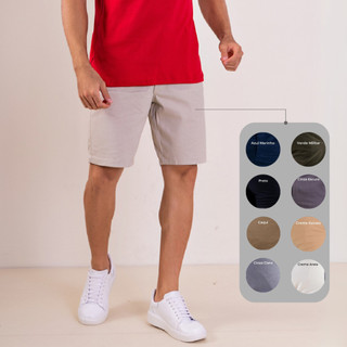Bermuda Masculina Brim Bolso Inclinado Esporte Fino Bermuda Social Sarja