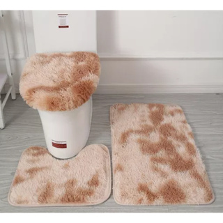 Jogo De Banheiro 3 Peças Peludo Antialérgico Antiderrapante em Oferta na Shopee