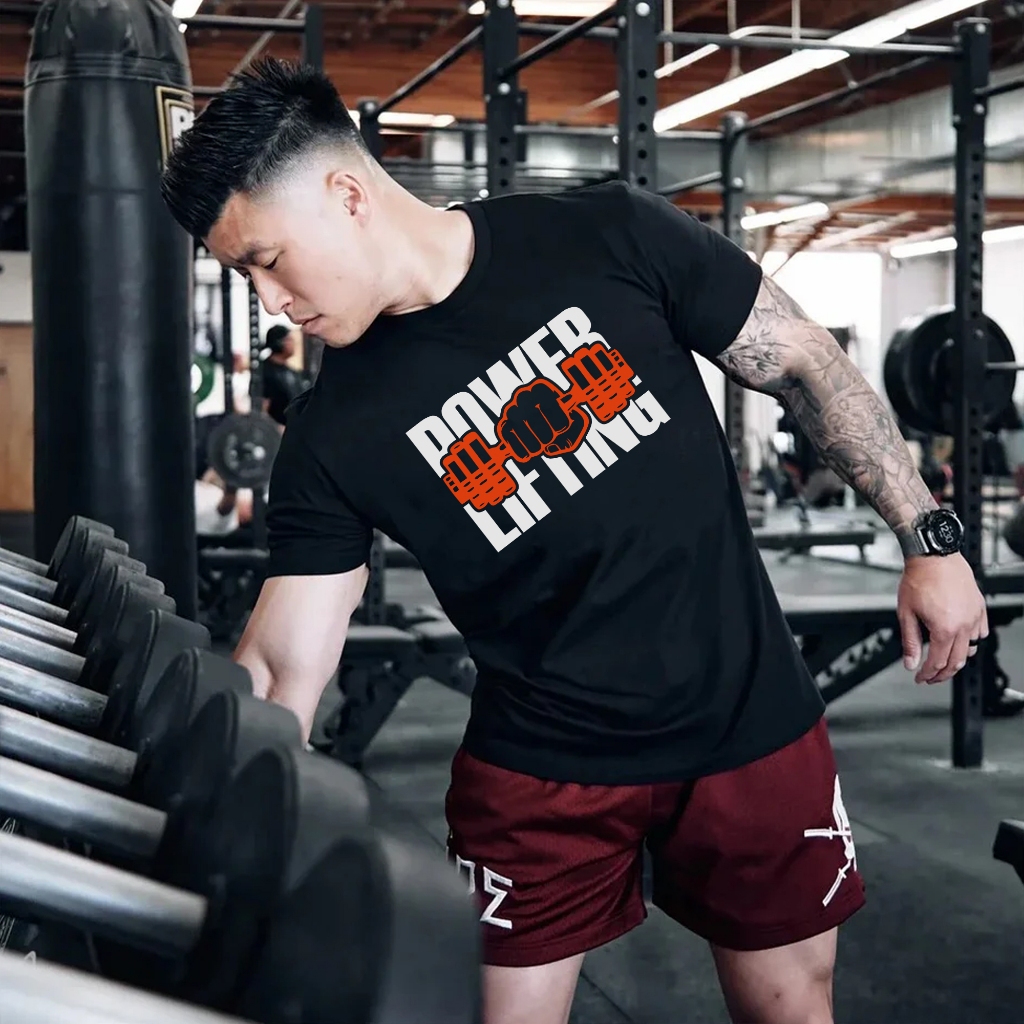 Camisetão Largo Oversized Ou Basico Power Lifter Academia Estamapa Gym Treino Foco 100% Algodão