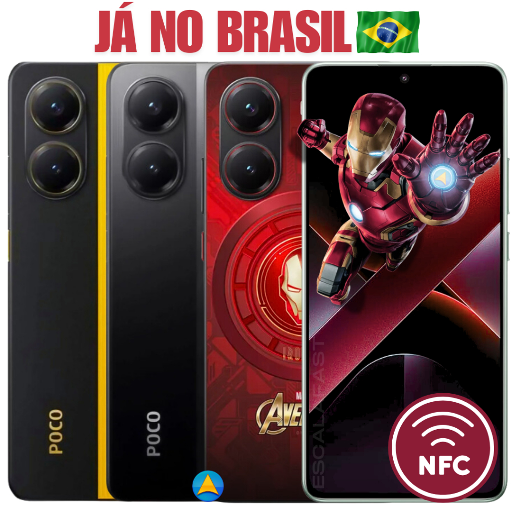 Celular Xiaomi Poco X7 Pro 5G Homem de Ferro Global NFC 512GB + 12GB RAM ou 256G