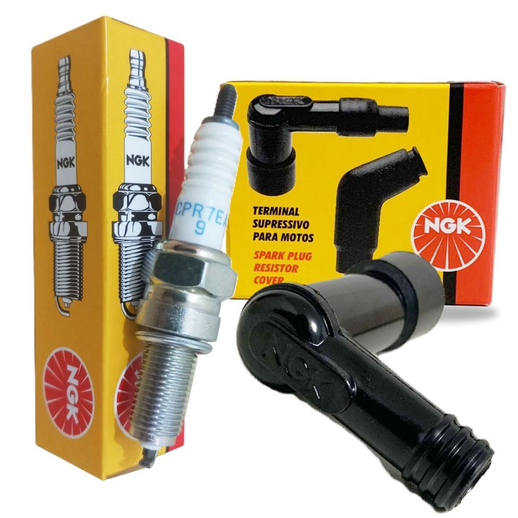 Vela de Ignição + Cachimbo Pcx 150 2013-2018 Ngk em Oferta na Shopee