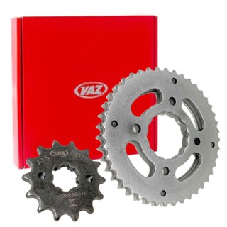 Kit Coroa e Pinhão Cg 125 Fan 43/14 Aço 1045 Vaz em Oferta na Shopee