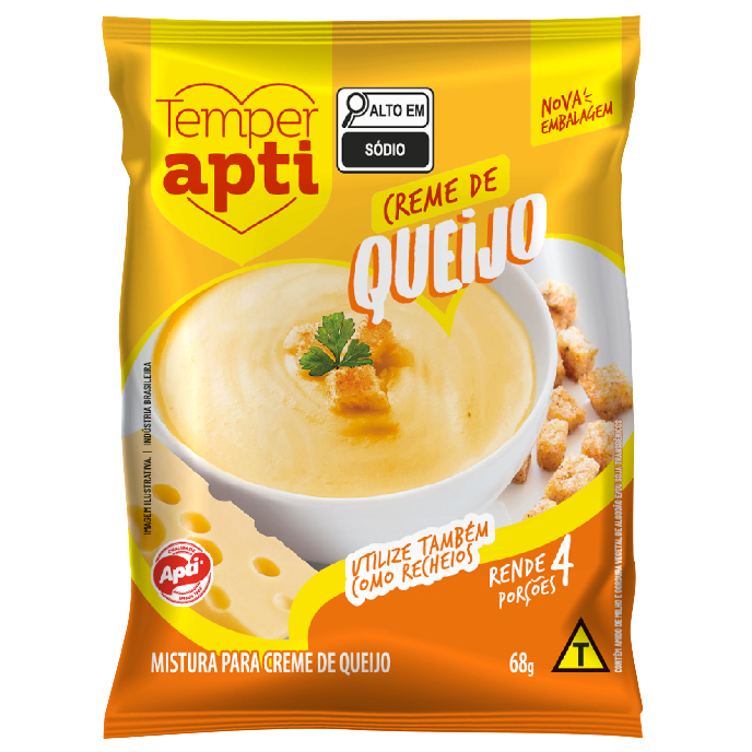 Kit com 12 Mistura para Creme sabor Queijo Apti 68g em Oferta na Shopee