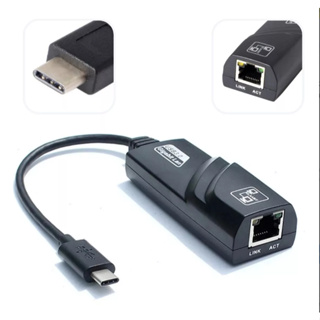 Adaptador Conversor Ethernet Tipo C Para RJ45 PC Notebook 10/100 Mbps em Oferta na Shopee