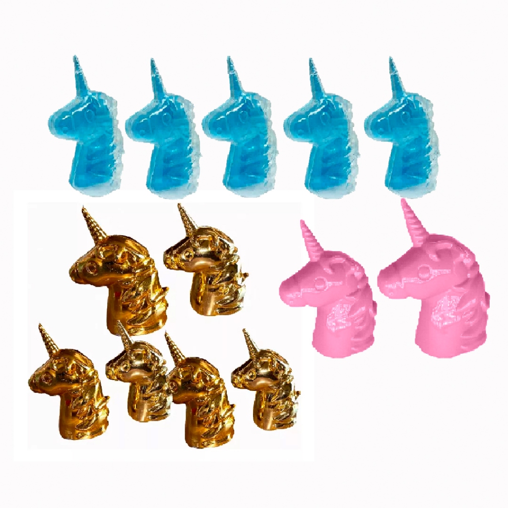 12 Lembrancinha Baleiro Cabeça de Unicórnio Cores em Oferta na Shopee