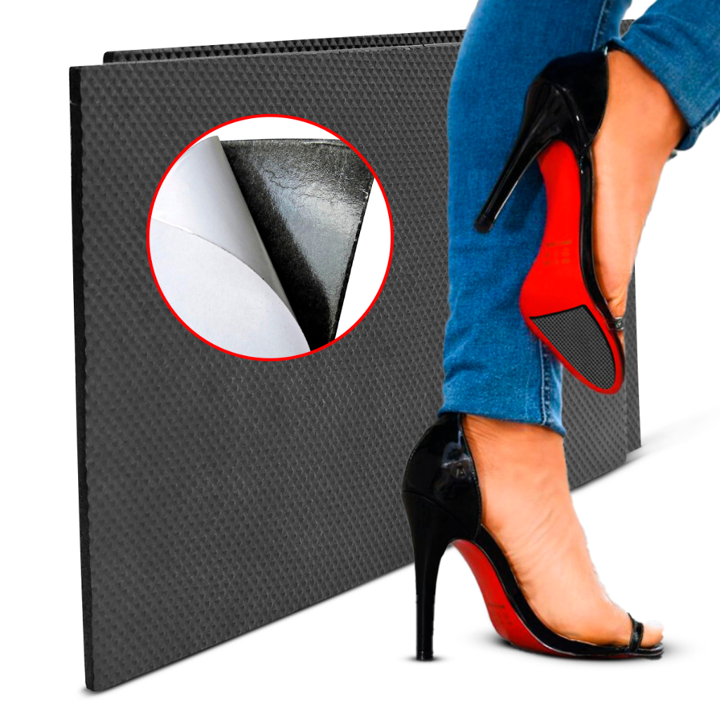 Protetor Sola Sapato Placa EVA Antiderrapante Reparo Solado Tênis Reforma Sapato Salto Alto Sem Barulho