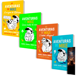 Kit 4 Livros As Aventuras de Mike Volume 1, Volume 2, Volume 3 e Volume 4 em Oferta na Shopee