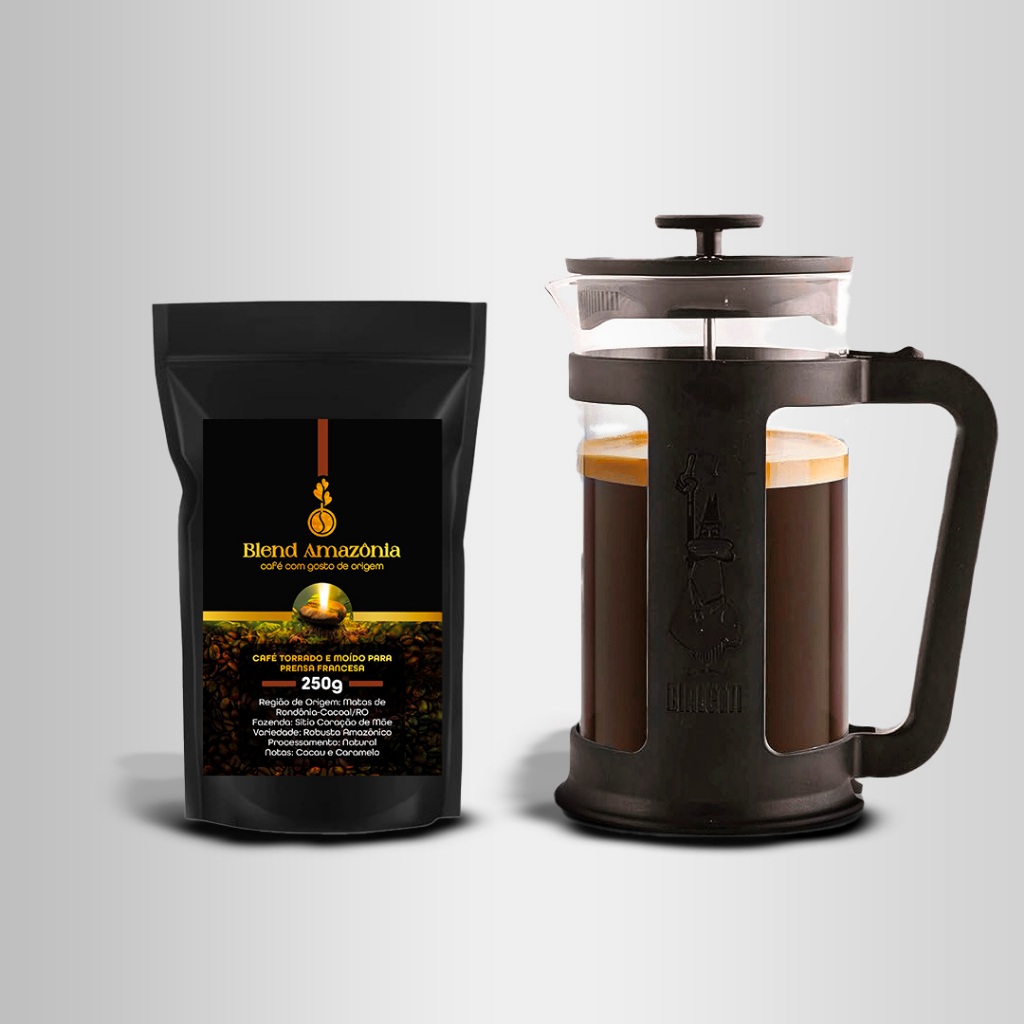 Combo Prensa Francesa Smart 1L + Café Prensa