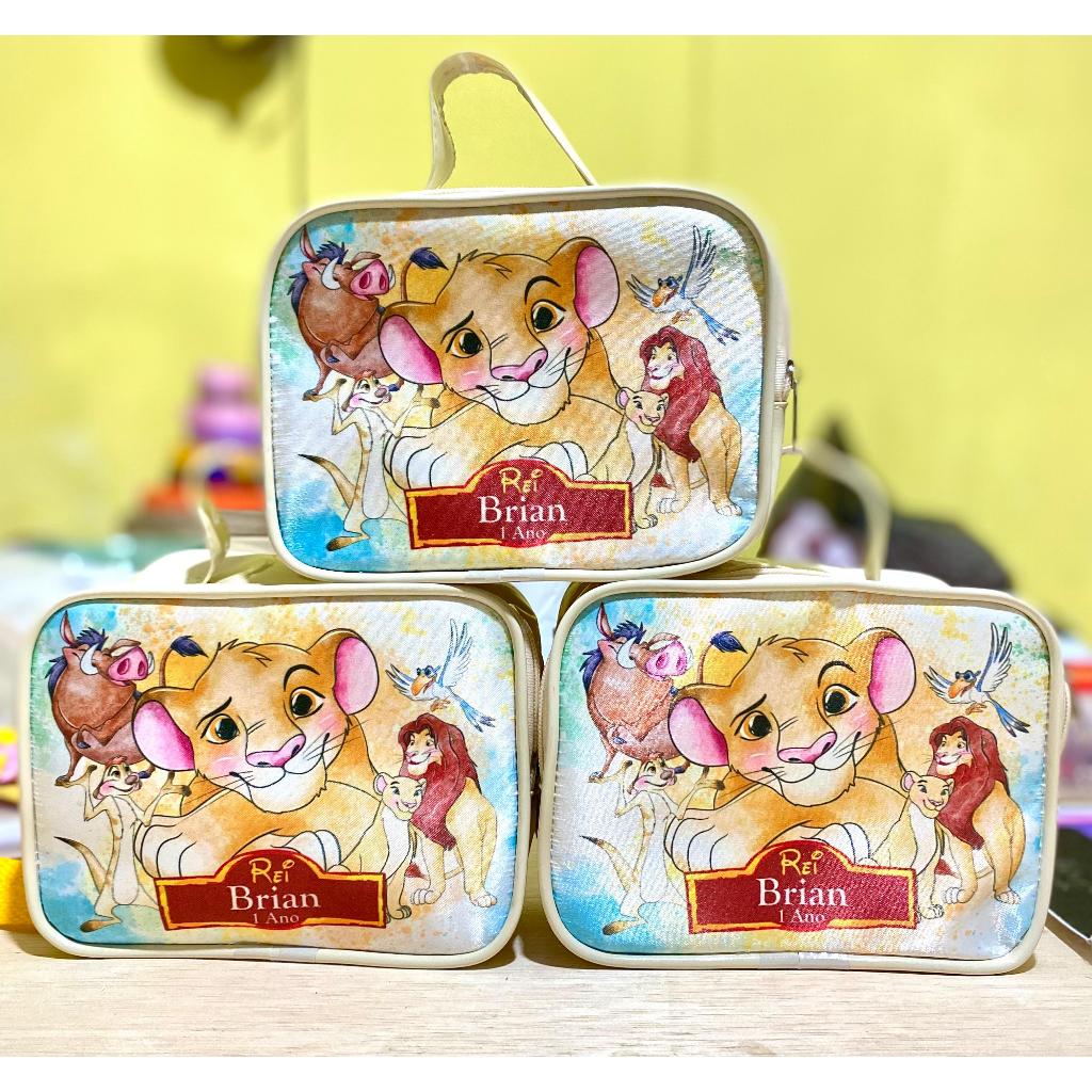 10 Maletas personalizadas rei leão - todos os temas - maletas rei leao, simba - bolsinhas para festa infantil, sacolinha