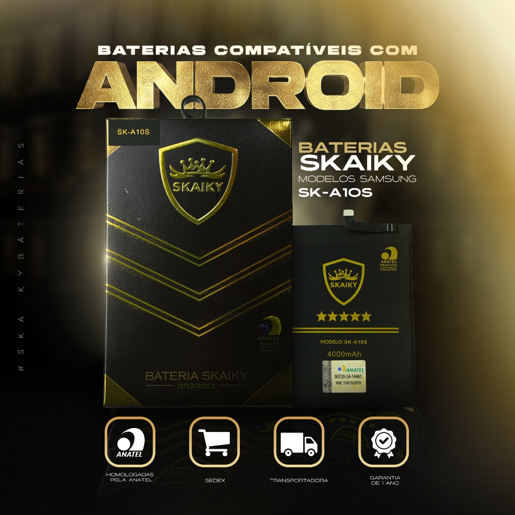 Bateria Oficial Skaiky A10S Compativel Com SAMSUNG A10S A20S A11 A21 (WT-N6)