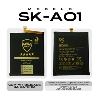 Bateria Oficial Skaiky A01 Compativel Com SAMSUNG A01  (QL1695) em Oferta na Shopee