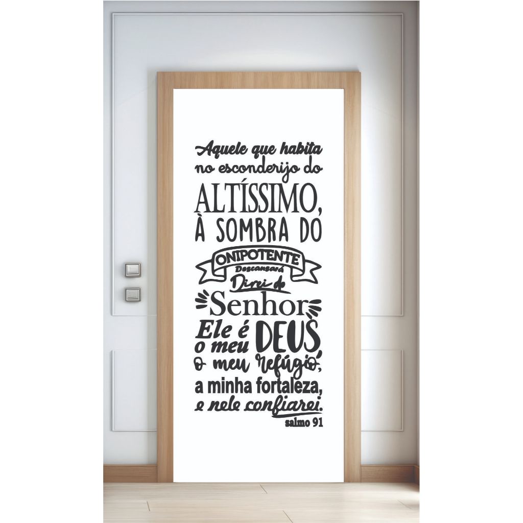 Capa De Porta 0,85 x 2,10 Decoração Cristã em Oferta na Shopee