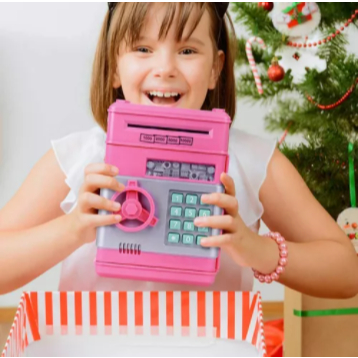 Moedas Digital Eletrônico Automático Cofre Notas Puxador