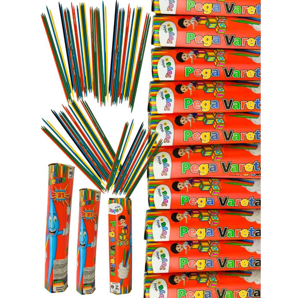 25 Pega Vareta 21 Palitos Para Kit Festa Lembrancinha Aniversario Prenda Criança Quermesse novo em Oferta na Shopee