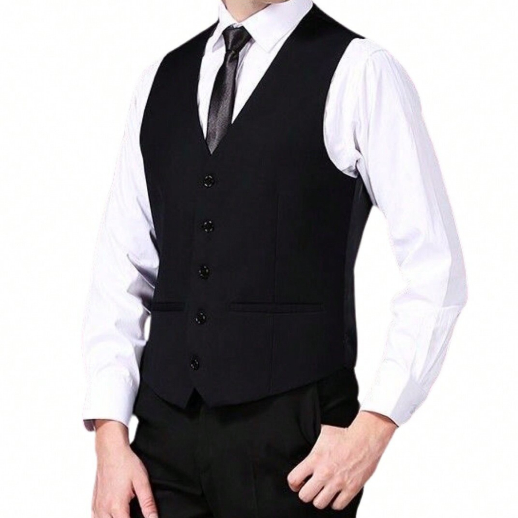 Colete Social Slim de Luxo Masculino Ajustável - Envio Imediato