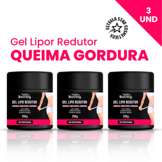 Kit 3 Géis Redutor de Medidas Pimenta Negra 250g em Oferta na Shopee