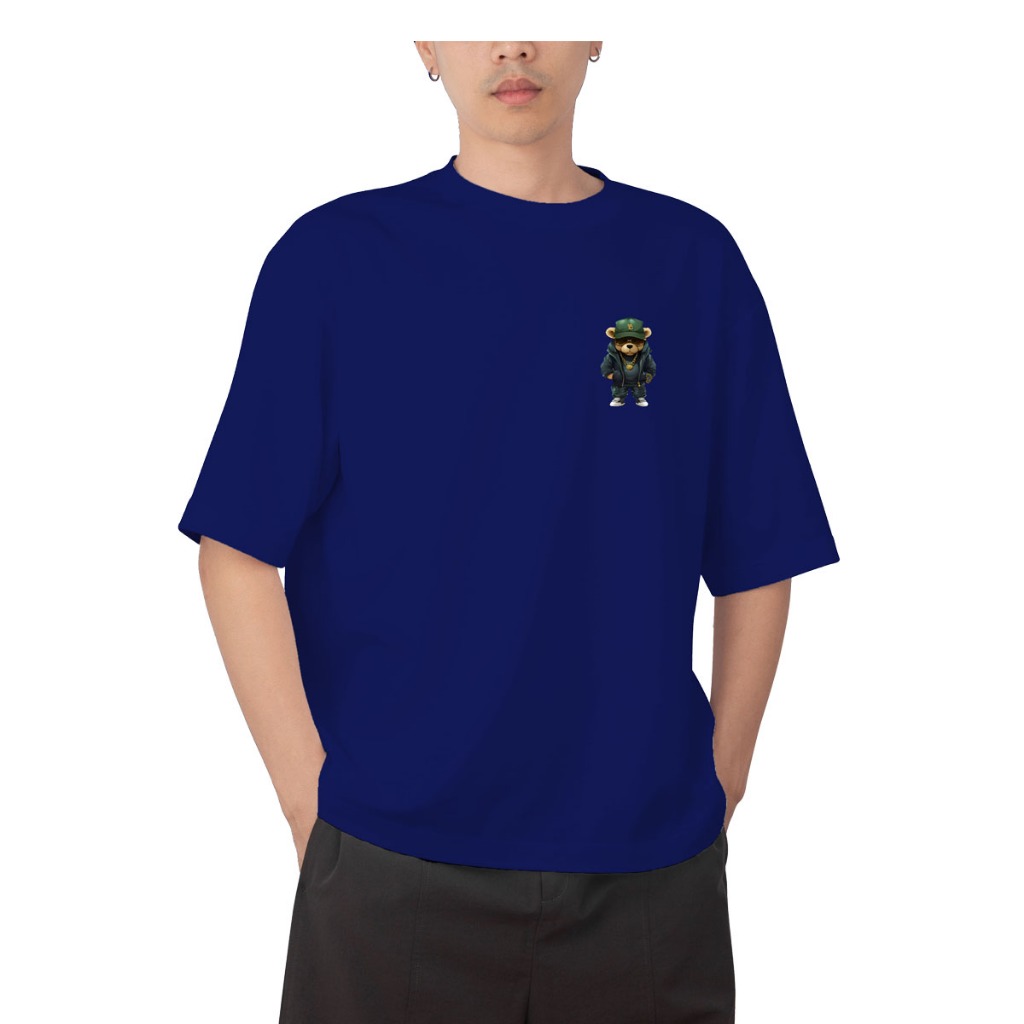 Camisa Camiseta Blusa Streetwear Urso De boné Corrente Lançamento Passeio Exclusiva 100% Algodão