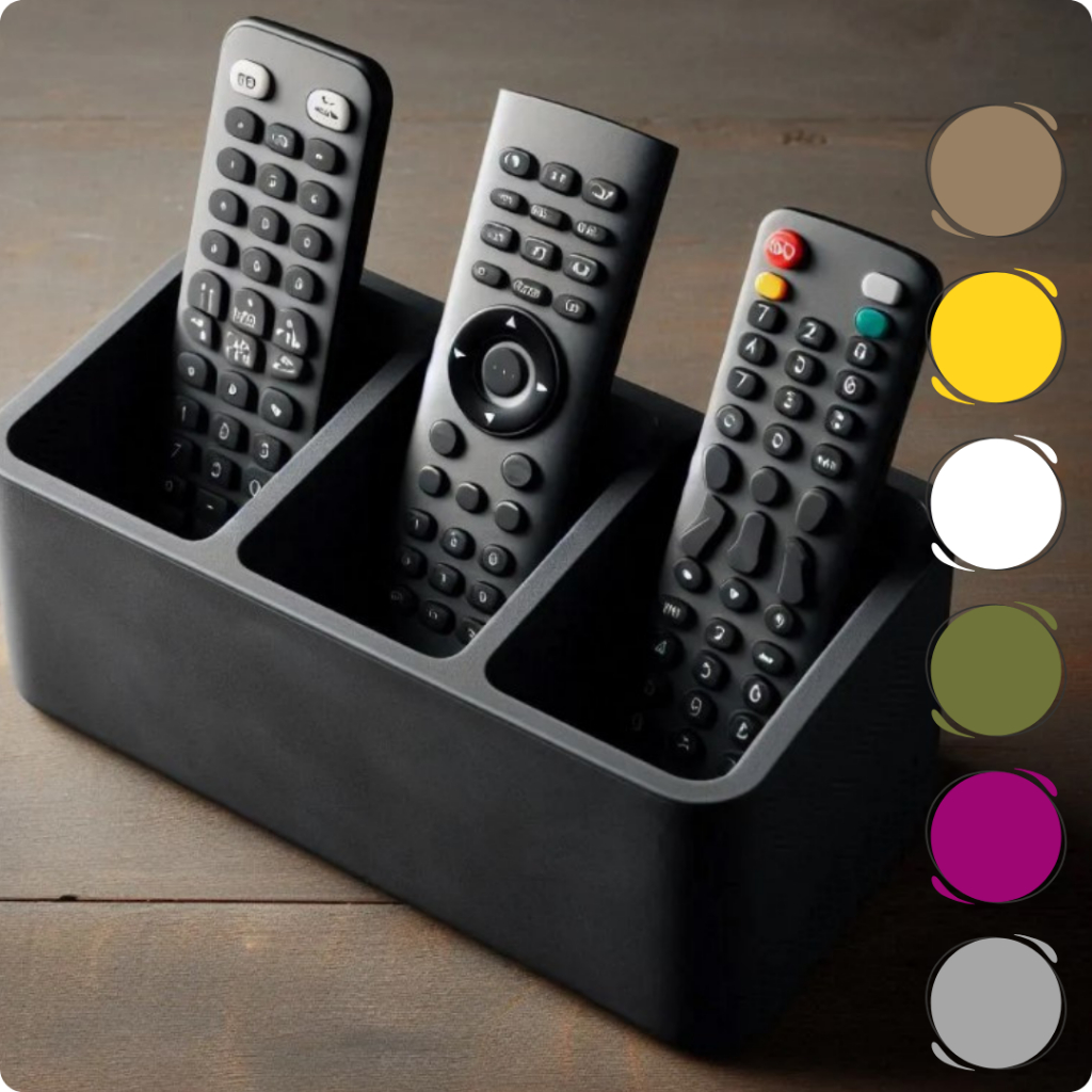 Suporte Controle Remoto e Organizador de Mesa Porta Canetas