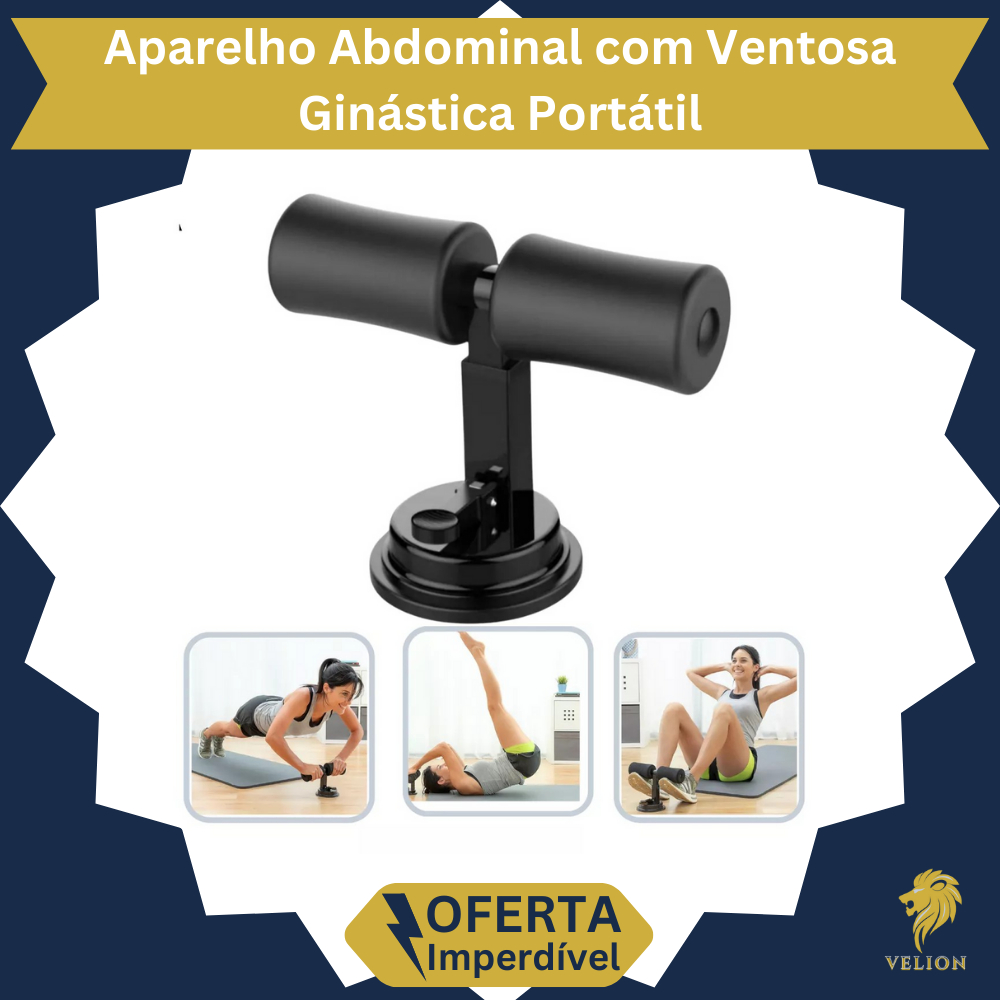 Aparelho Abdominal com Ventosa Ginástica Portátil Profissional