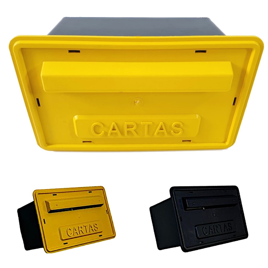 Caixa De Correios  Carta Correspondência Pvc Embutir e Sobrepor Duas Cores em Oferta na Shopee