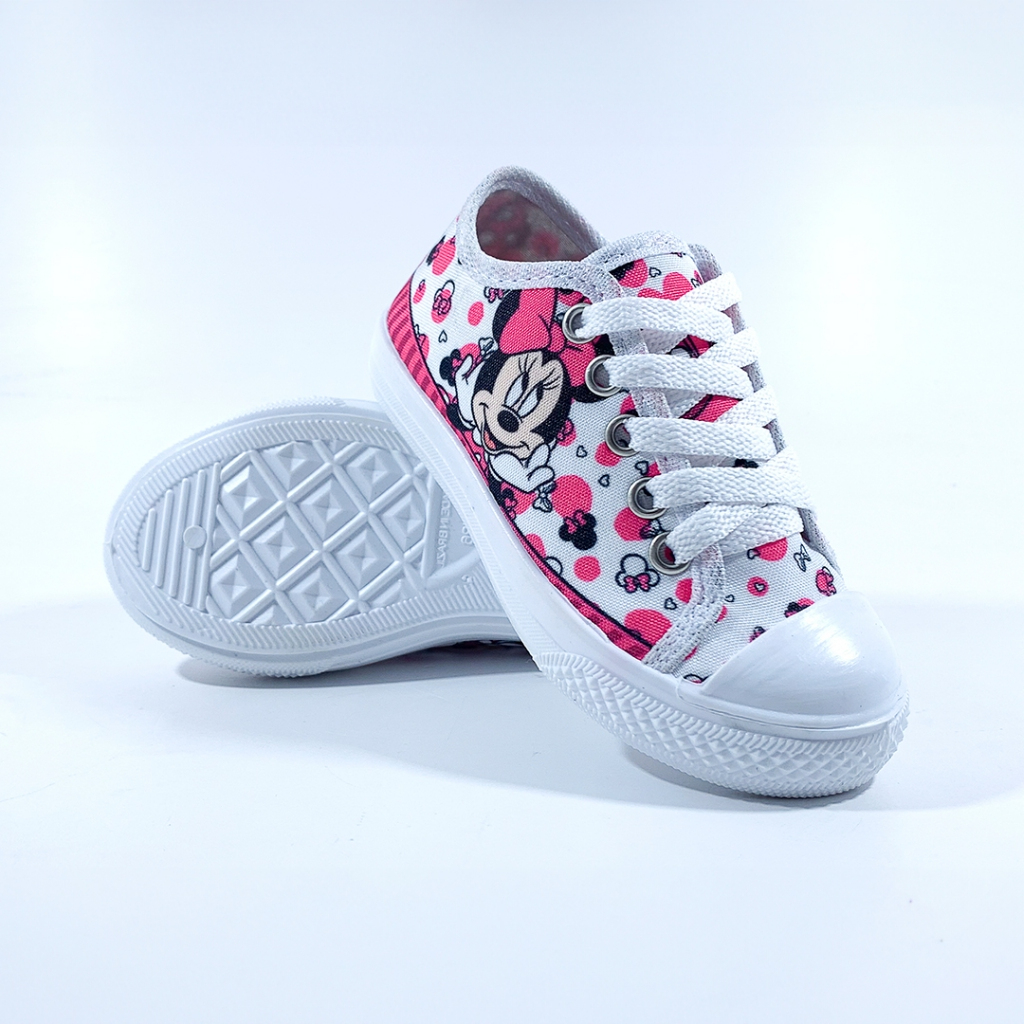 Tênis Infantil Feminino Casual Minnie Confortável Leve Dia a Dia em Oferta na Shopee