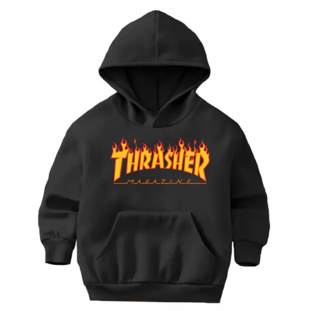 Moletom Infantil Juvenil Thrasher Magazine Canguru Premium em Oferta na Shopee