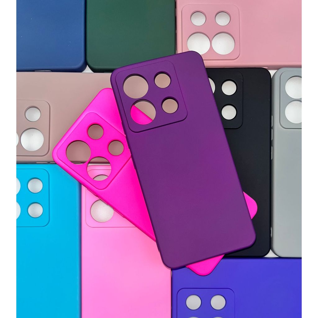 Capa Xiaomi Redmi Note 13 Pro 5G Silicone Proteção de Câmera Interior Aveludado Macia TPU Premium