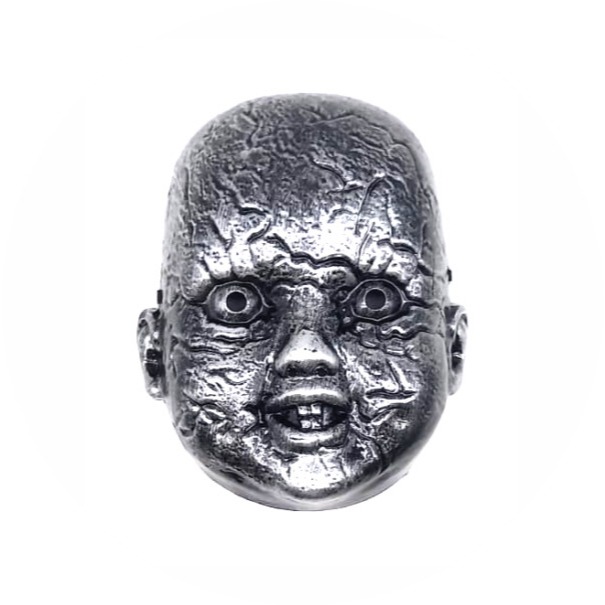 Máscara Boneco Assassino Cinza. Máscara para fantasias, Halloween, Carnaval